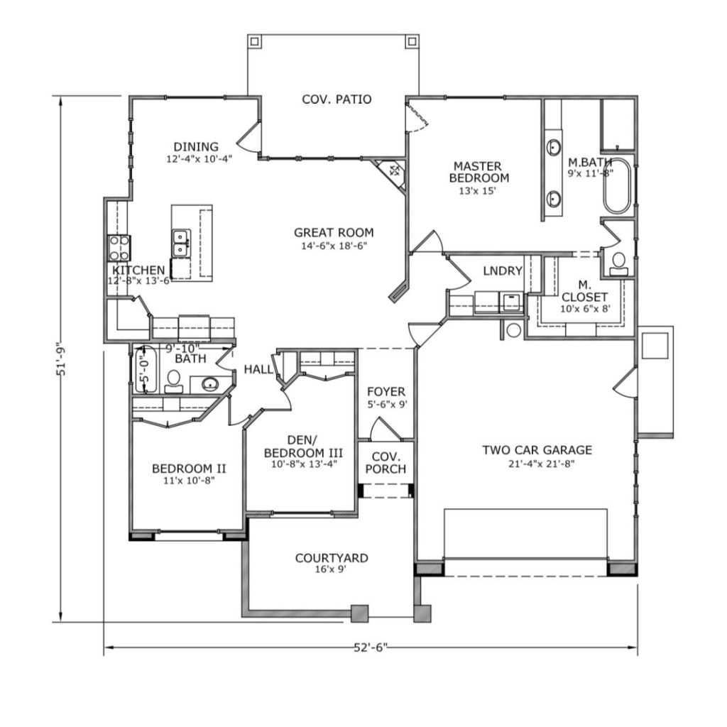 Plan 1600 - Single Story - Cortney Haslem Design