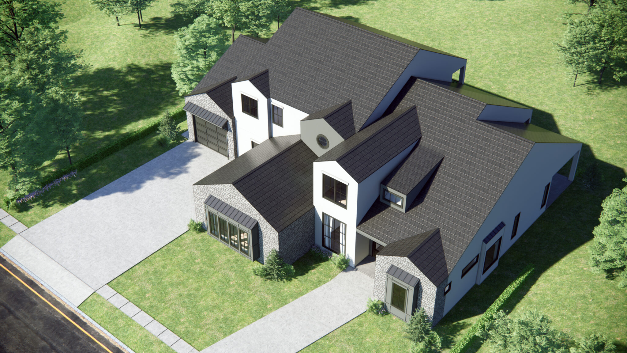 Plan 3997 – Two-Story, RV - Cortney Haslem Design